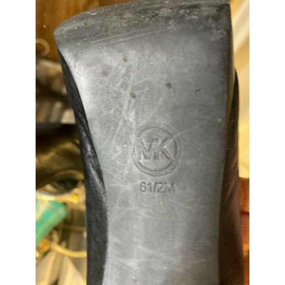 Michael Kors Black Peep Toe Platform Stiletto Heels. - Picture 6 of 7